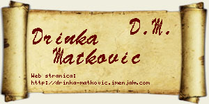 Drinka Matković vizit kartica